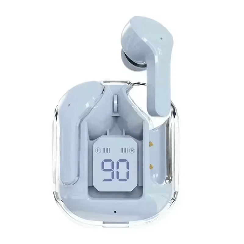 TWS T2 Wireless Bluetooth Earphones with Transparent Case