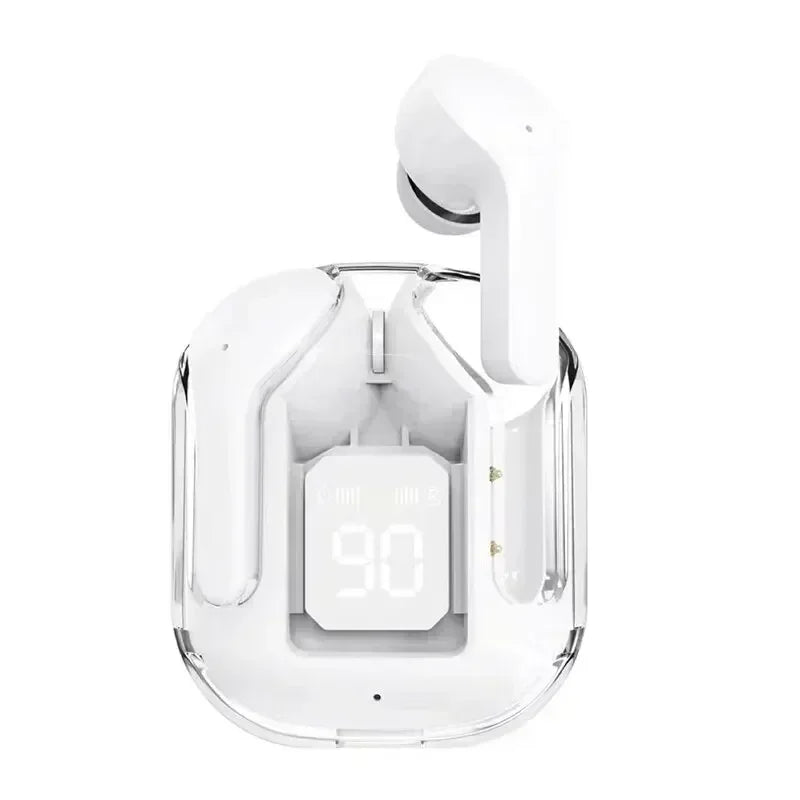 TWS T2 Wireless Bluetooth Earphones with Transparent Case
