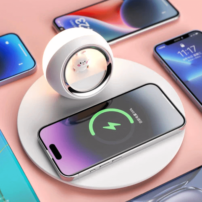 Creative 2-in-1 Wireless Charger & Night Light