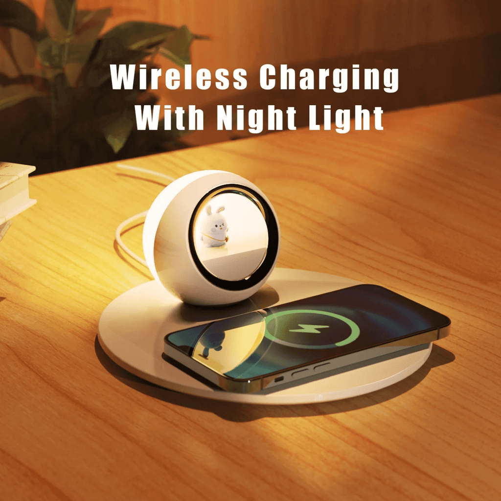 Creative 2-in-1 Wireless Charger & Night Light
