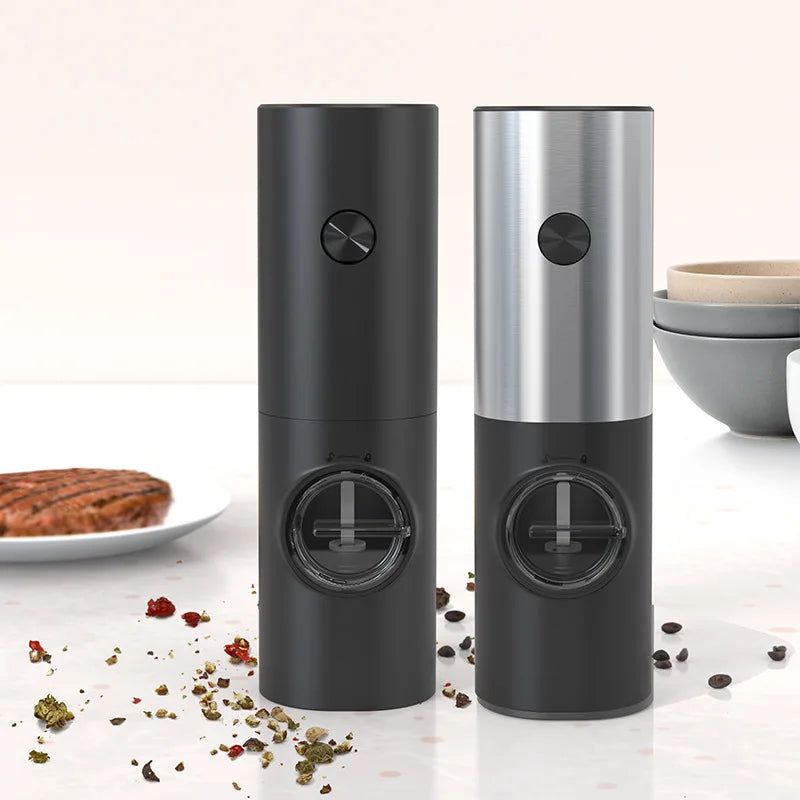 Electric Salt & Pepper Grinder Set