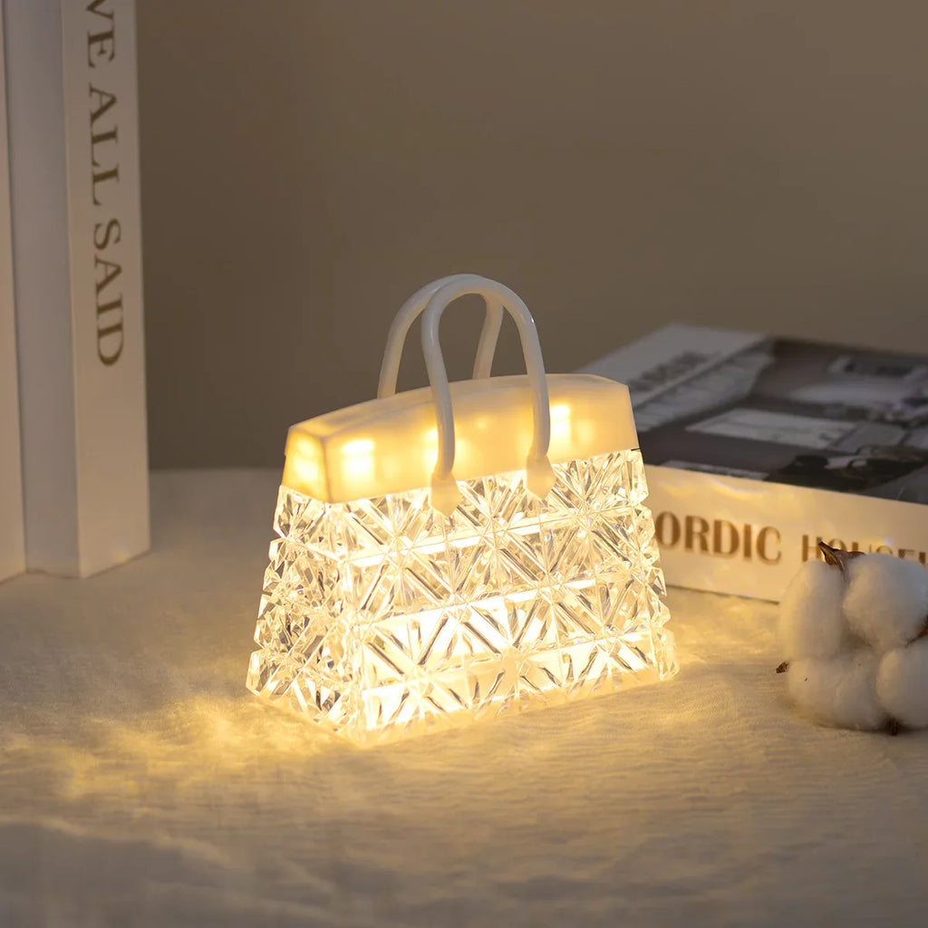 Crystal Bag USB Night Lamp - Elegant Lighting for Your Space