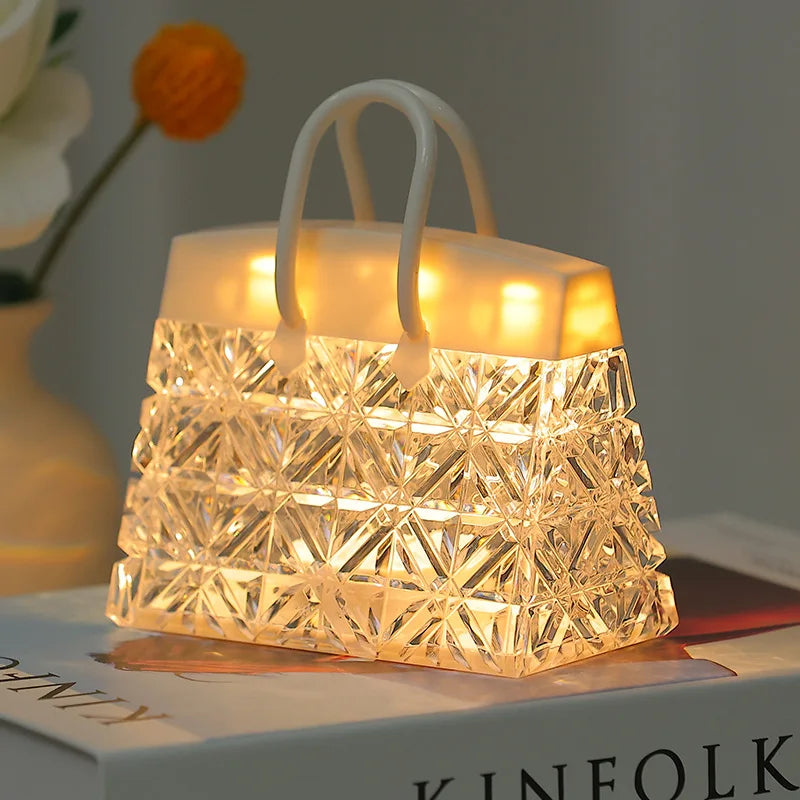 Crystal Bag USB Night Lamp - Elegant Lighting for Your Space
