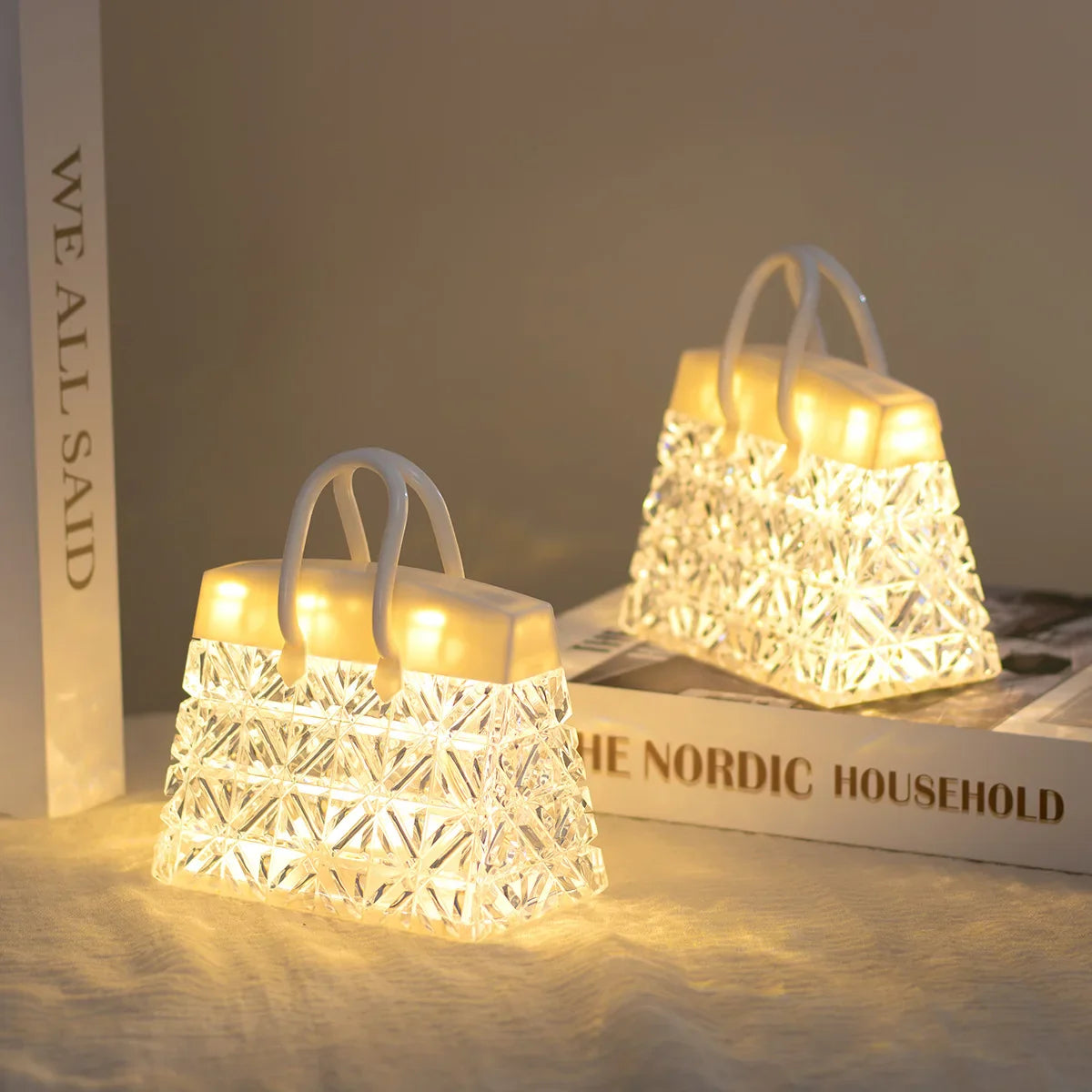 Crystal Bag USB Night Lamp - Elegant Lighting for Your Space