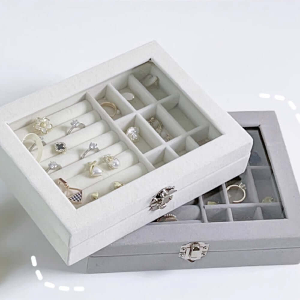 Lockable Clear-View Jewellery Storage Box