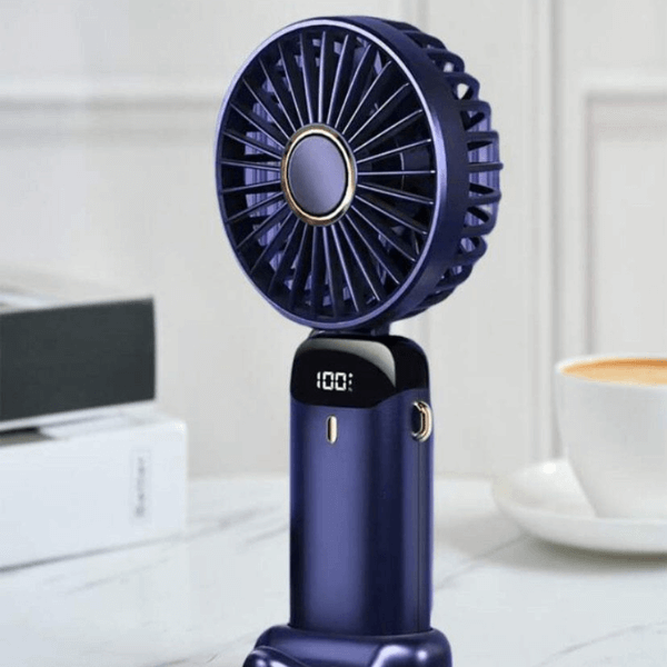 Portable Handheld Mini Fan with Power Display