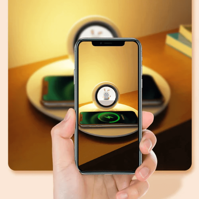 Creative 2-in-1 Wireless Charger & Night Light