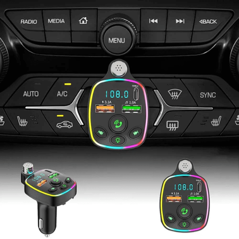 RGB Car FM Transmitter